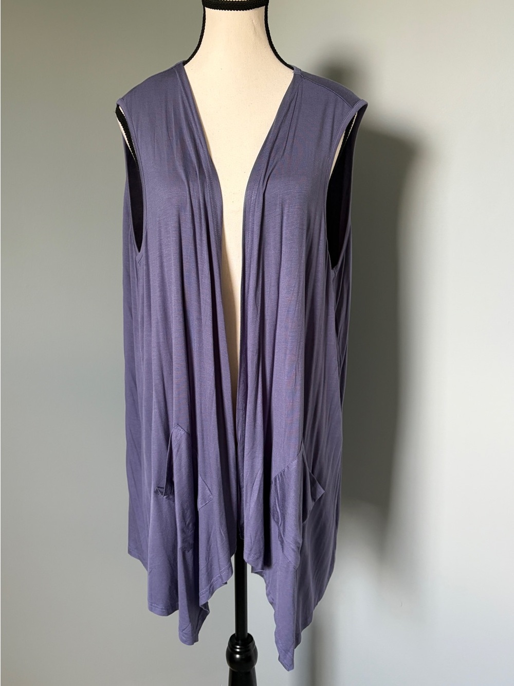 🔥🆕🔥 Veryoung Blue Grey Sleeveless Cardigan Vest